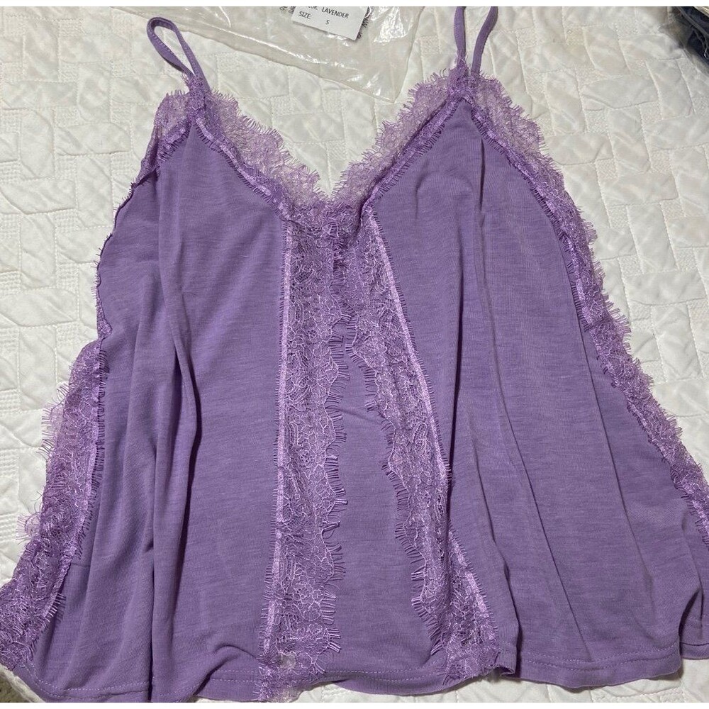 Pol tank POL camisole lavender cami purple tank adjustable straps womens small